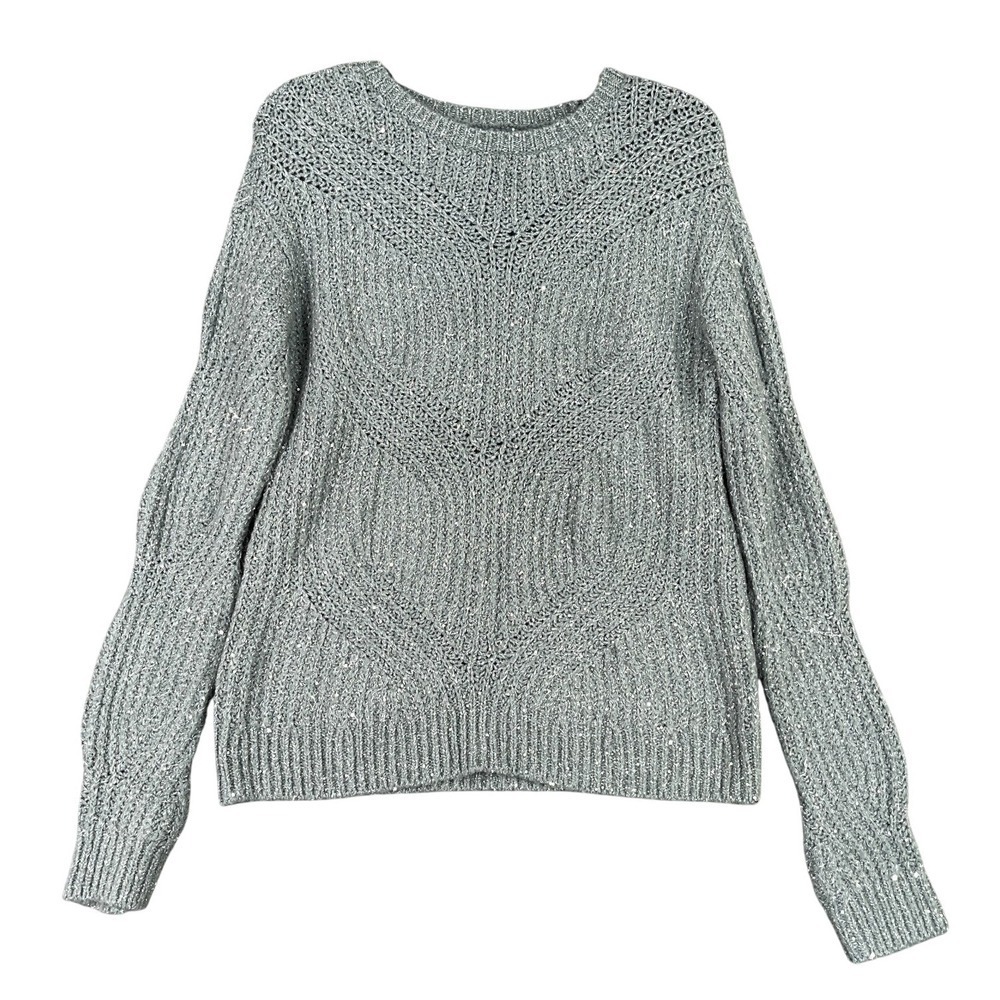 Nine West Sweater Womens XS Knit Textured Pullover Cozy Minimalist Quiet Luxury‎